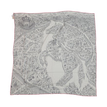 Load image into Gallery viewer, HERMES Carre Géant La Nouvelle Cite Cavaliere Size 140 White/Gray/Pink Cashmere70% Silk30%