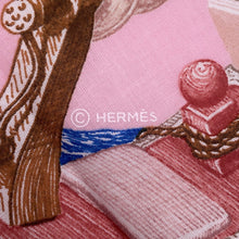 Load image into Gallery viewer, HERMES Carre Board-a-Board Size 80 Rose Dragee / Blue / YellowH41420SH03 Cotton100%