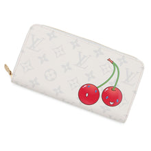 Load image into Gallery viewer, LOUIS VUITTON Zippy Wallet LV × TM WhiteM14240 Monogram Cherry