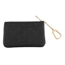 Load image into Gallery viewer, LOUIS VUITTON Card & Key Case Key Case Pochette Cles S NoirM28429 Monogram Empreinte Leather