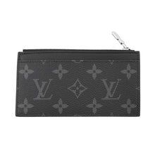 Load image into Gallery viewer, LOUIS VUITTON Coin card holder BlackM29656 Leather/Monogram Eclipse