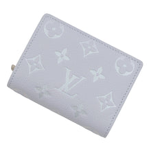 将图像加载到图库查看器中,LOUIS VUITTON Portefeuille Clare frozen blue CowhideLeather