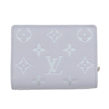 将图像加载到图库查看器中,LOUIS VUITTON Portefeuille Clare frozen blue CowhideLeather