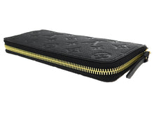 将图像加载到图库查看器中,LOUIS VUITTON Portefeuille Clemence NoirM60171 Monogram Empreinte Leather