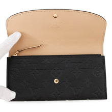 将图像加载到图库查看器中,LOUIS VUITTON Portefeuille Emilie BeigeM62369 Monogram Empreinte Leather