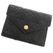Load image into Gallery viewer, LOUIS VUITTON Portefeuille Victorine NoirM64060 Monogram Empreinte Leather