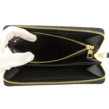 将图像加载到图库查看器中,LOUIS VUITTON Zippy wallet Noir/BeigeM80481 Bicolor Monogram Empreinte Leather