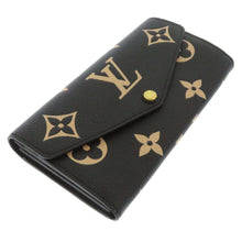 Load image into Gallery viewer, LOUIS VUITTON Portefeuille Sarah Noir/BeigeM80496 Bicolor Monogram Empreinte Leather