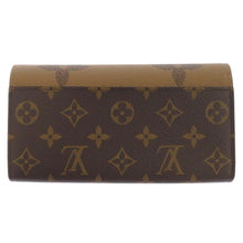 Load image into Gallery viewer, LOUIS VUITTON Portefeuille Sarah NoirM80726 Monogram Reverse Canvas/Monogram