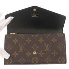 将图像加载到图库查看器中,LOUIS VUITTON Portefeuille Sarah NoirM80726 Monogram Reverse Canvas/Monogram