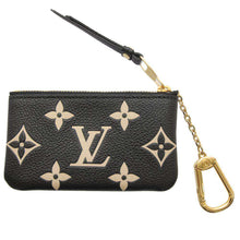 Load image into Gallery viewer, LOUIS VUITTON Pochette Cles Noir/BeigeM80885 Monogram Empreinte Leather