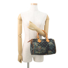 Load image into Gallery viewer, LOUIS VUITTON Speedy Bandouliere Marina blueN00225 Damier Palm Tree Size 25
