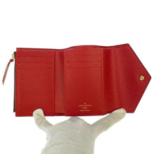 Load image into Gallery viewer, LOUIS VUITTON Portefeuille Victorine RedN41659 Damier Ebene Canvas