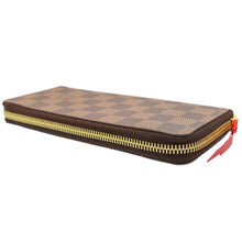 Load image into Gallery viewer, LOUIS VUITTON Portefeuille Clemence CeriseN60534 Damier Ebene Canvas