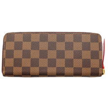 Load image into Gallery viewer, LOUIS VUITTON Portefeuille Clemence CeriseN60534 Damier Ebene Canvas