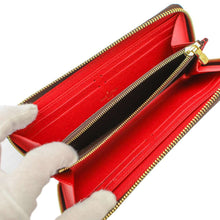 Load image into Gallery viewer, LOUIS VUITTON Portefeuille Clemence CeriseN60534 Damier Ebene Canvas