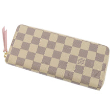 将图像加载到图库查看器中,LOUIS VUITTON Portefeuille Clemence Rose BallerineN61264 Damier Azur