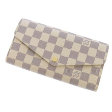 Load image into Gallery viewer, LOUIS VUITTON Portefeuille Sarah BeigeN63208 Damier Azur