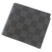 将图像加载到图库查看器中,LOUIS VUITTON Portefeuille Marco NM NoirN63336 Damier Graphite