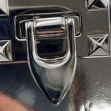 将图像加载到图库查看器中，Valentino Garavani RockStudded Shoulder Bag Silver3W2B0M42QTE Patent Leather
