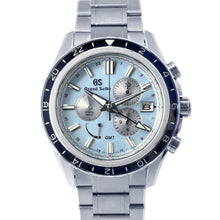 将图像加载到图库查看器中，SEIKO Grand Seiko Evolution 9 Collection Spring Drive Chronograph W45mm TI Sky Blue Dial SBGC261
