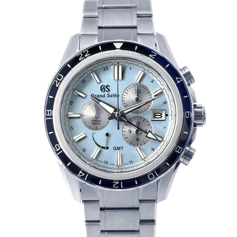 SEIKO Grand Seiko Evolution 9 Collection Spring Drive Chronograph W45mm TI Sky Blue DialSBGC261