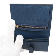 Load image into Gallery viewer, HERMES BEAN Compact Blue de Prusse Epsom
