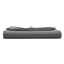 将图像加载到图库查看器中，HERMES Kelly wallet long to go Ardoise Evercolor
