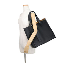 Load image into Gallery viewer, LOEWE Buckle tote BlackB692L09X01 1100 Calf Leather
