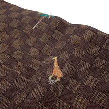 将图像加载到图库查看器中，LOUIS VUITTON LV × The Darjeeling Limited Stole・Damier Dark BrownM98226 Wool100%
