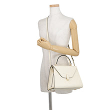 将图像加载到图库查看器中，Valextra Valextra Iside Handbag WhiteWBES0056028LOC99WW Soft Calf Leather Size Medium
