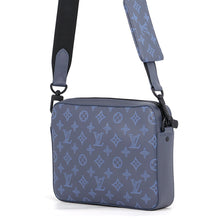 将图像加载到图库查看器中，LOUIS VUITTON Duo messenger NavyM45730 Monogram Shadow Size M
