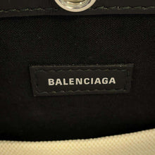 Load image into Gallery viewer, BALENCIAGA NavyShoulder Black/Beige 339937 Canvas Leather
