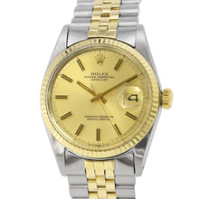 Load image into Gallery viewer, ROLEX Datejust W36mm Stainless Steel K18YG Champagne Dial1601
