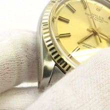 将图像加载到图库查看器中，ROLEX Datejust W36mm Stainless Steel K18YG Champagne Dial1601
