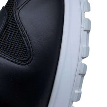 Load image into Gallery viewer, LOUIS VUITTON Run Away Line Sneakers Noir Monogram Eclipse Leather Mesh Rubber Size 9 1/2
