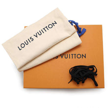 Load image into Gallery viewer, LOUIS VUITTON Run Away Line Sneakers Noir Monogram Eclipse Leather Mesh Rubber Size 9 1/2
