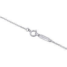 将图像加载到图库查看器中，TIFFANY&amp;Co. T Smile Pendant Necklace Size Small63058793 18K White Gold
