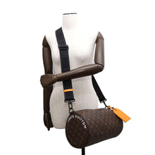 Load image into Gallery viewer, LOUIS VUITTON Soft Polochon NoirM46691 Monogram Macassar Canvas
