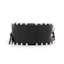 Load image into Gallery viewer, CHANEL Pearl Round ChainShoulder Bag Black AP1050 Lambskin Faux Pearl
