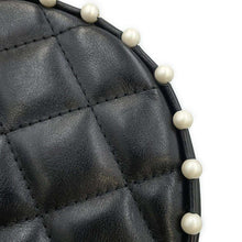 Load image into Gallery viewer, CHANEL Pearl Round ChainShoulder Bag Black AP1050 Lambskin Faux Pearl
