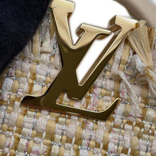 Load image into Gallery viewer, LOUIS VUITTON Capucines BeigeM22181 Tweed Raffia Cotton Ribbon Lurex Yarn Size BB
