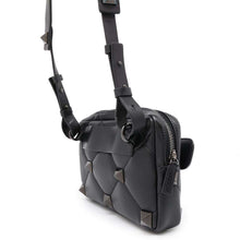 Load image into Gallery viewer, Valentino Garavani Roman Studded Shoulder Bag BlackWY0B0B26CFV Lambskin
