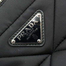 将图像加载到图库查看器中，PRADA Padded 2way Tote Bag Black 1BG373 Nylon Leather Size Mini
