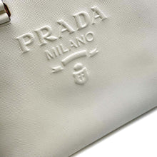 Load image into Gallery viewer, PRADA Saffiano Leather 2wayHandbag White1BA337 Leather Size Medium
