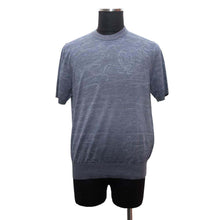 将图像加载到图库查看器中，Berluti Calligraphy Short Sleeve T-Shirt Size L GrayR26KRS61 Wool 93% Nylon8% Polyurethane1%
