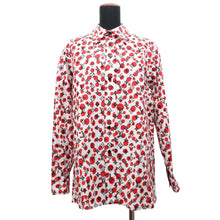 将图像加载到图库查看器中，LOUIS VUITTON LVxYK Infinity Dot Monogram Shirt Size 38 Red/White/BlackRW231J Cotton100%
