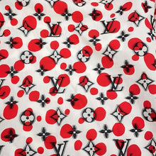 将图像加载到图库查看器中，LOUIS VUITTON LVxYK Infinity Dot Monogram Shirt Size 38 Red/White/BlackRW231J Cotton100%
