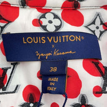 Load image into Gallery viewer, LOUIS VUITTON LVxYK Infinity Dot Monogram Shirt Size 38 Red/White/BlackRW231J Cotton100%
