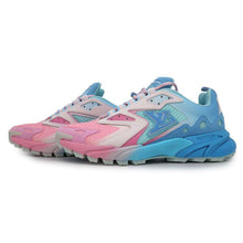 Load image into Gallery viewer, LOUIS VUITTON Tatic line Sneakers Pink/Light Blue 1AARJ9 Fabric Suede Size 8 1/2
